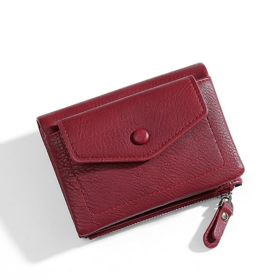 TAZAG Women's RFID small double fold wallet with card holder and coin wallet