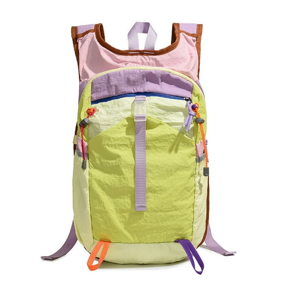 TAZAG Women's Spliced Color Backpack 2025 New Model of Outdoor Cycling Large Capacity Ultra-Lightweight Backpack