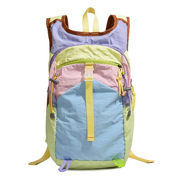 TAZAG Women's Spliced Color Backpack 2025 New Model of Outdoor Cycling Large Capacity Ultra-Lightweight Backpack