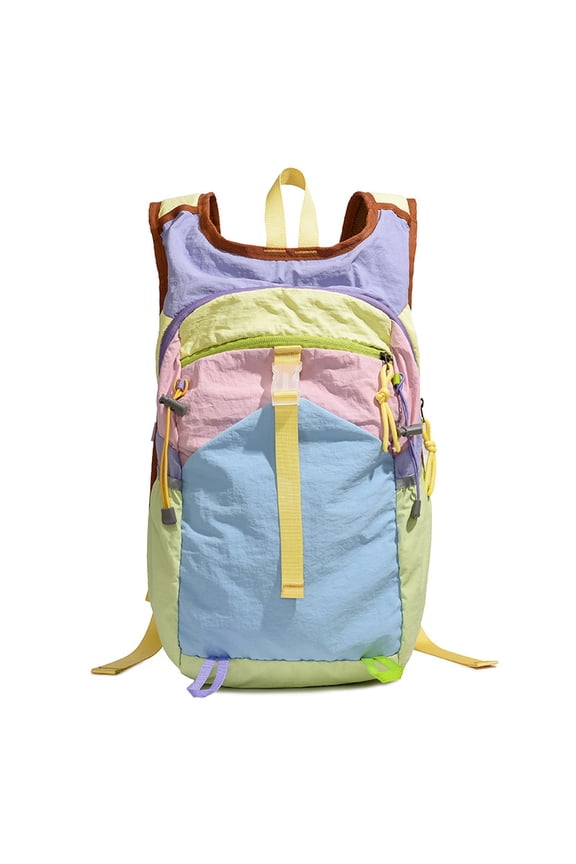 Women's Spliced Color Backpack 2025 New Model of Outdoor Cycling Large Capacity Ultra-Lightweight Backpack