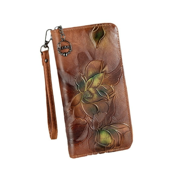 TAZAG Women's Wallet Retro Scrub Color Multi-Card Long Wallet