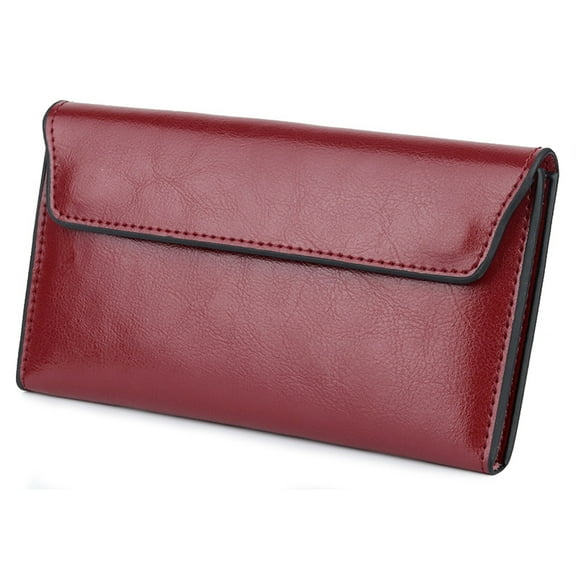 TAZAG Women's ultra-thin long wallet simple and fashionable multi-card large-capacity coin wallet