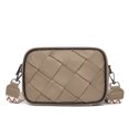 thumbnail image 1 of TAZAG genuine leather women's bag high-end small square bag fashionable woven crossbody bag head layer cowhide shoulder bag, 1 of 7