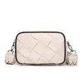 thumbnail image 1 of TAZAG genuine leather women's bag high-end small square bag fashionable woven crossbody bag head layer cowhide shoulder bag, 1 of 7