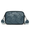 thumbnail image 1 of TAZAG genuine leather women's bag high-end small square bag fashionable woven crossbody bag head layer cowhide shoulder bag, 1 of 7