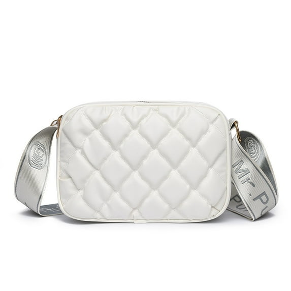 TAZAG small women's shoulder bag fashionable quilted embroidered leather small square bag