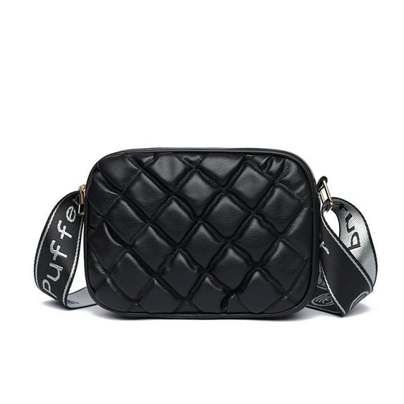 TAZAG small women's shoulder bag fashionable quilted embroidered leather small square bag