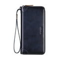 thumbnail image 1 of TAZAG wallet long men's genuine leather hand cell phone bag dual-use long clip zipper wallet, 1 of 7