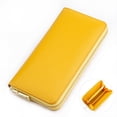 thumbnail image 1 of TAZAG women's genuine leather long wallet waxed cowhide leather men's clutch, 1 of 6