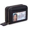 thumbnail image 1 of TAZAG women's small leather wallet, RFID blocking credit card holder wallet, 1 of 5