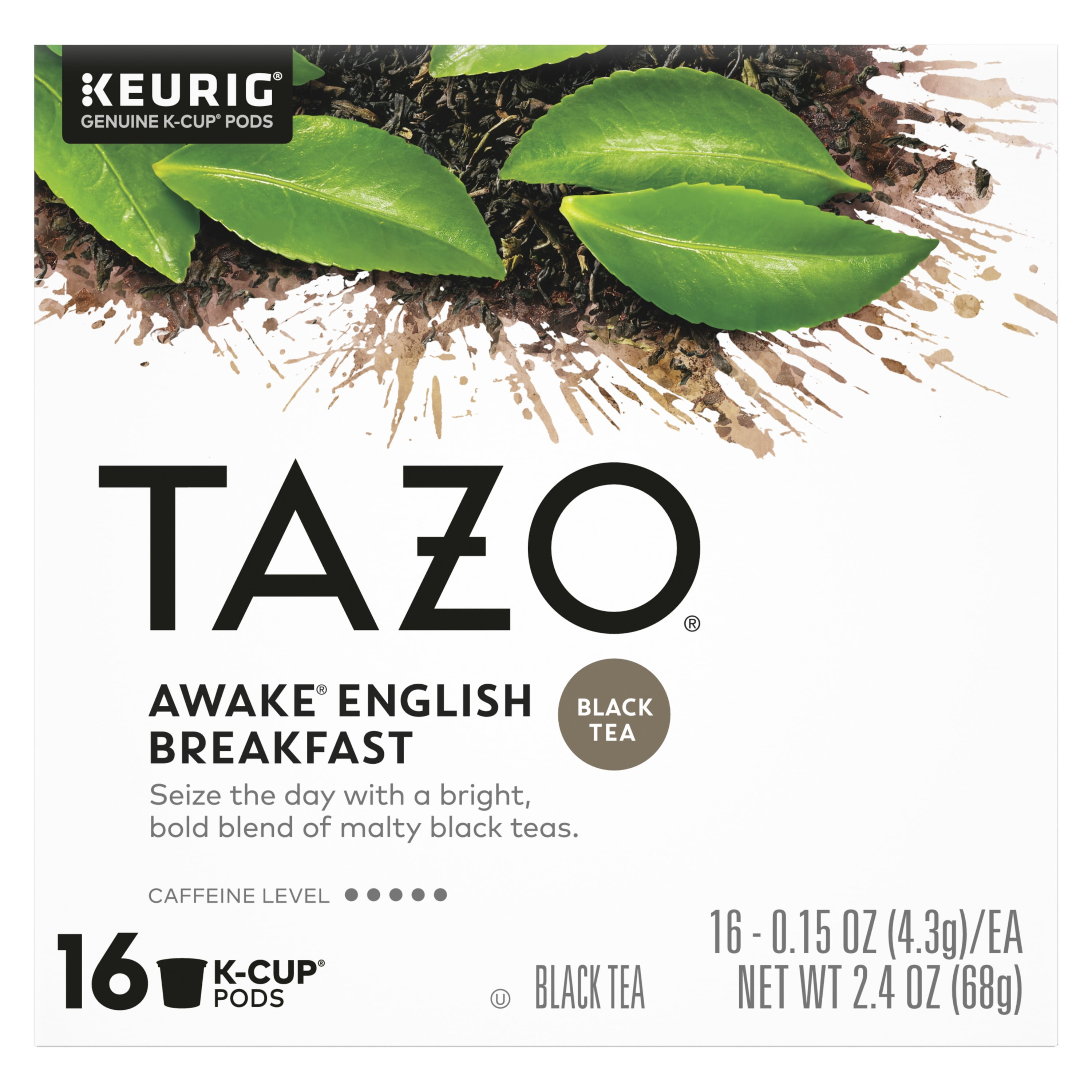 TAZO Awake English Breakfast KCup® Pods Black Tea, 16 Count Box