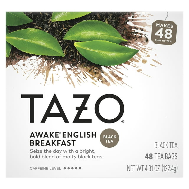 TAZO Black Tea, English Breakfast, Caffeinated, Tea Bags 48 Ct