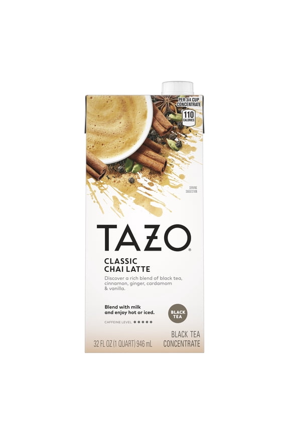Classic Chai Latte Black Tea Concentrate, Made from Real Black Tea, 32oz Carton