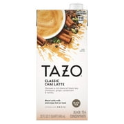 TAZO Chai Latte Black Tea Concentrate, Classic Chai Latte, 32 fl oz Carton