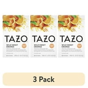 (3 pack) TAZO Herbal Tea, Wild Sweet Orange, Caffeine-Free, Tea Bags 20 Count Box