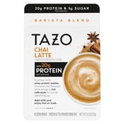 TAZO Protein Classic Chai Latte Powder, with Whey Protein Isolate, 8 Servings, 8.3oz 1 Pouch