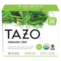 TAZO Tea Bag Regenerative Organic Zen Green Tea 36 Count Box