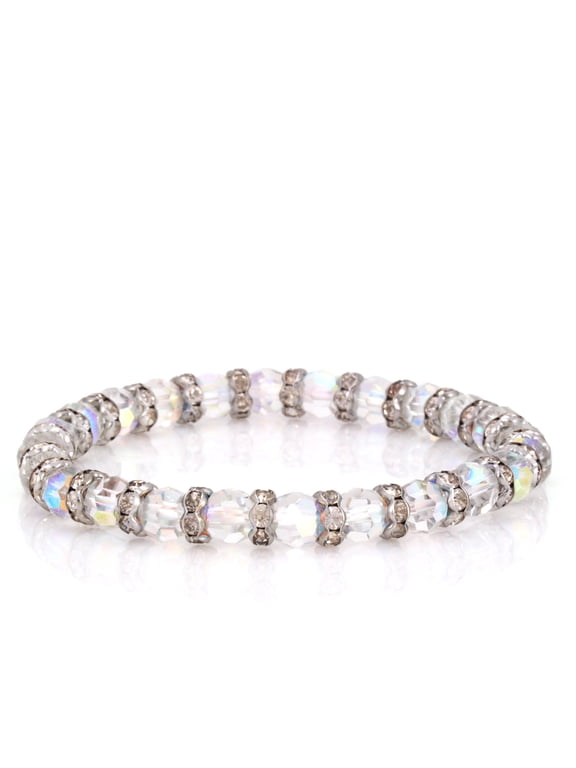 WOMEN'S RAINBOW BEADS CRYSTAL STRETCH BRACELETS