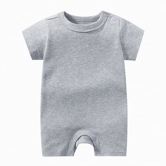 TAmtem Boy Baby Clothes Baby Cute design Bodysuit Short Sleeve One-Piece Baby Clothes for Boys 0 3 6 9 12 18 24 Months(Grey,3-6 Months)