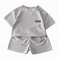 thumbnail image 1 of TAmten Toddler Boy Clothes 4T 5T Cute Summer Kids Pattern Short Sleeve T-Shirt and Shorts Cool Short Sets(Grey,15-16 Years), 1 of 3