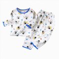 thumbnail image 1 of TAmten 2-Piece Toddler Pajamas Sleepwear Pjs Cotton for Baby, Toddler, Kids, Boy Warm Fall Winter Baby Long Outfits Girl Size 5-6 Years, 1 of 3