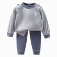 thumbnail image 1 of TAmten 6-12 Months Girls Clothes 2 Piece Spring Outfits Tops&Wide Leg Pants With Pockets Fall Sets Leisure Fall Winter Outfits Set Size 1-2 Years, 1 of 5