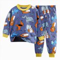 thumbnail image 1 of TAmten Babies, Toddlers, and Girls' 2-Piece Snug-Fit Cotton Pajama Set Homewear 3 6 9 12 18 24 Months 2T 3T Loungewear Long Sleeve Pjs Size 3-6 Months, 1 of 3
