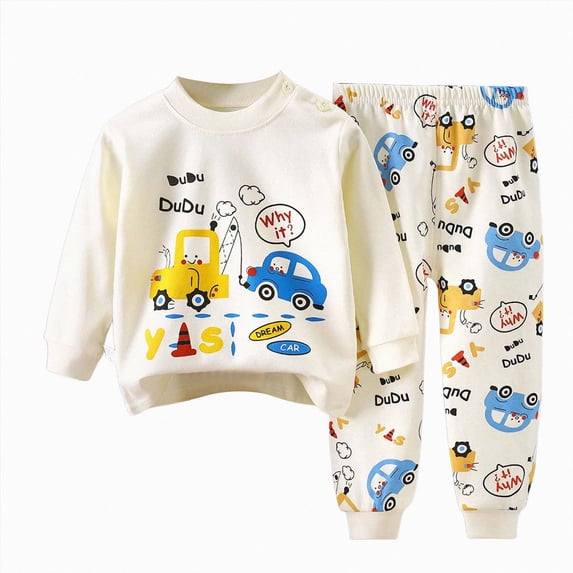 TAmten Baby Boy Clothes Toddler Boy Clothes Outfits 3 6 12 18 24 Months 2T 3T 4T 5T Casual Long Sleeve Sweatshirt Pants Sets for Spring Fall Winter Dailywear Homewear