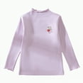 thumbnail image 1 of TAmten Baby Girl Clothes 18-24 Months Girls Casual Tops Long Sleeve Turtleneck T-Shirt Basic Solid Color Blouse Outfit for Toddler Baby Girl 1-8 Years(Purple,11-12 Years), 1 of 5