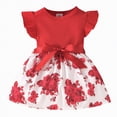 thumbnail image 1 of TAmten Baby Girl Flower Dress Ruffle Sleeveless Dresses Bow Photograph Party Outfits Birthday Gift(Red,6-9 Months), 1 of 9