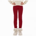 thumbnail image 1 of TAmten Baby Girl Leggings 18-24 Months Girls Fleece Lined Leggings High Waisted Stretchy Thick Thermal Soft Tights Pants Toddler Kids Cozy Winter Warm Pant(Wine,11-12 Years), 1 of 7