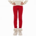 thumbnail image 1 of TAmten Baby Girl Leggings 18-24 Months Girls Fleece Lined Leggings High Waisted Stretchy Thick Thermal Soft Tights Pants Toddler Kids Cozy Winter Warm Pant(Red,7-8 Years), 1 of 7