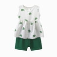 thumbnail image 1 of TAmten Baby Girl Summer 2Pcs Outfit 3 6 12 18 Months 2T 3T 4T 5T Toddler Kids Girl Summer 2Pcs Clothes Cute Ruffled Tops Dress Shorts Outfits Set Size 4-5 Years, 1 of 4