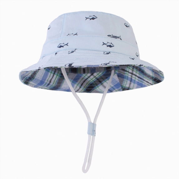 TAmten Beach Baby Sun Hat Cute Wide Brim Summer Baby Boy Bucket Hats Toddler Sun Hats for Girl Size 1-2 Years