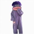 thumbnail image 1 of TAmten Big Mouth Monster Onesie Silly Monster Onesie Plush Onesie Pajamas Cozy Home Loungewear |Purple L, 1 of 6