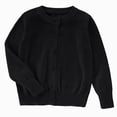 thumbnail image 1 of TAmten Boys Girls School Uniform Cardigan Sweater Soft Cotton V-Neck Soft Cotton Knit Outerwear Black,3-4 Years, 1 of 5