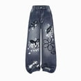 thumbnail image 1 of TAmten Girl Jeans Size 7-8 Years Girl s Vintage Wide Leg Baggy Jeans Loose Denim Pants with Pockets Kids Jeans Girls Blue, 1 of 6