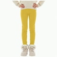 thumbnail image 1 of TAmten Girl Pants Size 6 Winter Leggings for Girls Thick Warm Leggings Girls Fleece Lined Winter Fleece Lined Toddler Warm Stretchy Cozy(Yellow,9-10 Years), 1 of 7