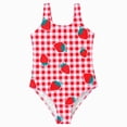 thumbnail image 1 of TAmten Girl Swimsuits 10-12 Girls Swimsuit One Piece Swimwear Athletic Competition Bathing Suit Hot Pink Size 6-7 Years, 1 of 5