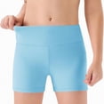 thumbnail image 1 of TAmten Girls Athletic Shorts Girls Athletic Shorts Kids Dance High Waisted Yoga Short for Bike Gym Volleyball Running(Light Blue,11-12 Years), 1 of 6