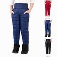 thumbnail image 1 of TAmten Girls Boys Snow Pants 2-9 Years Old Thick Winter Warm Pants Girl Activewear Clothes|Blue 5-6 Years, 1 of 4