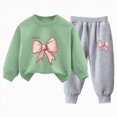 thumbnail image 1 of TAmten Girls Outfit Sets 2 Pieces Long Sleeve Pullover Printed Girls Clothing Sets Size 5-6 Years, 1 of 5