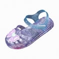 thumbnail image 1 of TAmten Jelly Sandals for Girls,Closed Toe Princess Summer Dress Shoes Fisherman Gladiator Water Beach Flat Sandals for Toddler/Little Kid/Big Kid(Purple,11.5), 1 of 7