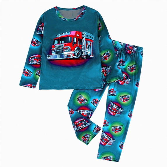 TAmten Kids Pajama Sets with,Snug Fit for Boys,All-Season Comfort Sleepwear, Ages 2-12 Years Pajamas kids Size 7-8 Years