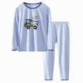 thumbnail image 1 of TAmten Kids Pajamas Boys Boys Pajamas 2 Piece Toddler Kids Long Sleeve Top and Pants Snug Fit Pjs Sets Sleepwear Size 14-15 Years, 1 of 5