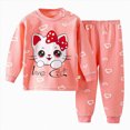 thumbnail image 1 of TAmten Kids Toddler Baby Girl Fall Winter Clothes Waffle Knit Long Sleeve Pullover Sweatshirt Top and Pants 2PCS Outfits Set Fall Winter Set for 12 18 24 M 1t 2t 3t 4t 5t 6t Size 5-6 Years, 1 of 4