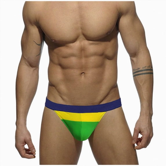 TAmten Men Swim Shorts Men's Swimwear Beach Shorts Boxer Swim Trunks Swimsuit Briefs Pants(Green,XXL)