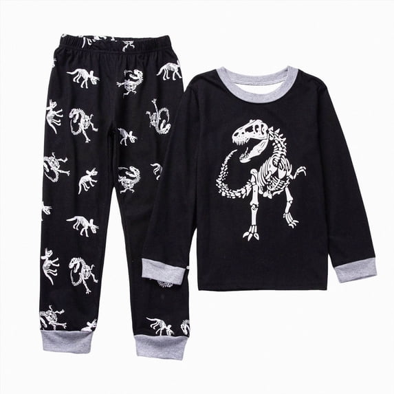 TAmten Pjs for Boys Toddler Boys Clothes Train Excavator Truck Sleepwear Cotton 2 Pieces Pjs Kids Jammies Sets Size 8-9 T