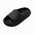 thumbnail image 1 of TAmten Slides for Kids,Boys Girls Shower Slippers Bathroom Pool Sandals,Toddler Home House Open Toe Comfy Slippers,Summer Non-Slip Beach Shoes(Black,11), 1 of 5