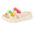 thumbnail image 1 of TAmten Slides for Kids Shoes 丨Boys Girls Shower Slippers Slip on Sandals丨Non-Slip Open Toe Pillow Slippers Sandals丨Summer Beach Pool Shoes(Beige,3), 1 of 6